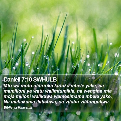Danieli 7:10 SWHULB Bible Verse Image