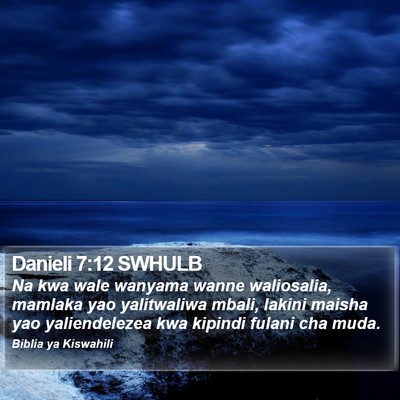 Danieli 7:12 SWHULB Bible Verse Image