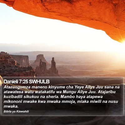 Danieli 7:25 SWHULB Bible Verse Image