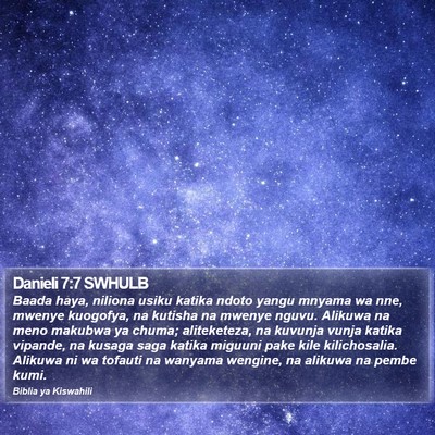 Danieli 7:7 SWHULB Bible Verse Image