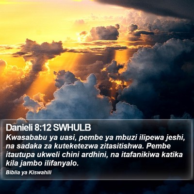 Danieli 8:12 SWHULB Bible Verse Image