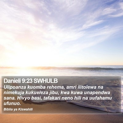 Danieli 9:23 SWHULB Bible Verse Image