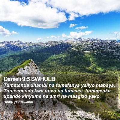 Danieli 9:5 SWHULB Bible Verse Image