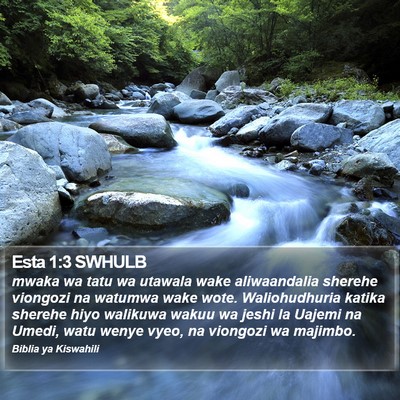 Esta 1:3 SWHULB Bible Verse Image