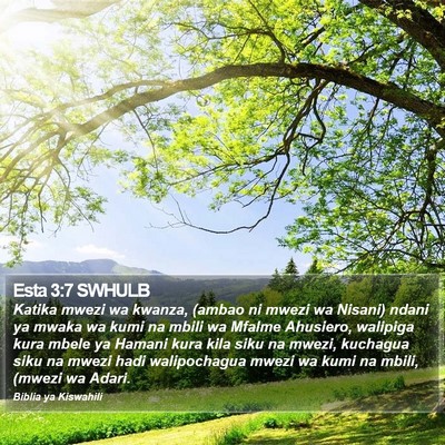Esta 3:7 SWHULB Bible Verse Image