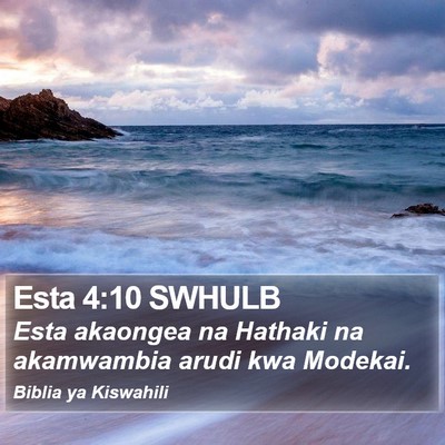 Esta 4:10 SWHULB Bible Verse Image