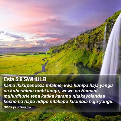 Esta 5:8 SWHULB Bible Verse Image