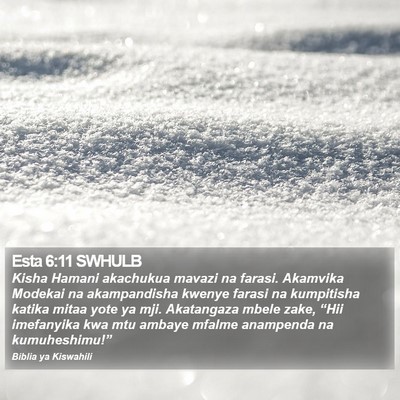 Esta 6:11 SWHULB Bible Verse Image