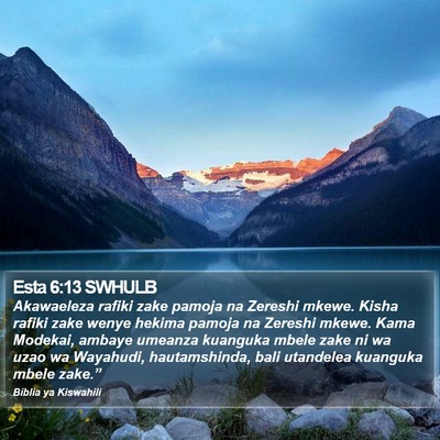 Esta 6:13 SWHULB Bible Verse Image