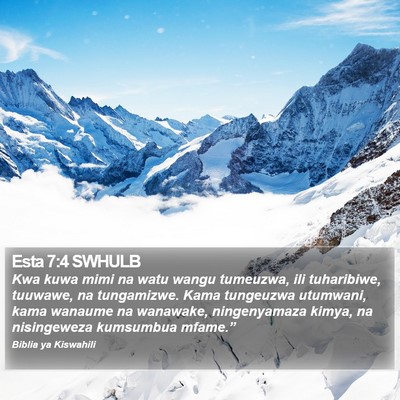 Esta 7:4 SWHULB Bible Verse Image