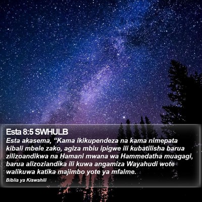 Esta 8:5 SWHULB Bible Verse Image