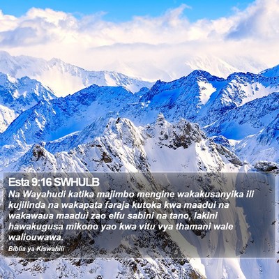 Esta 9:16 SWHULB Bible Verse Image