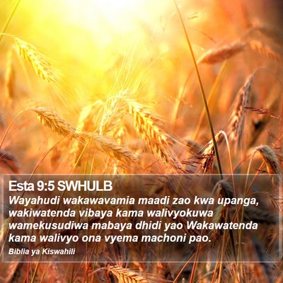 Esta 9:5 SWHULB Bible Verse Image