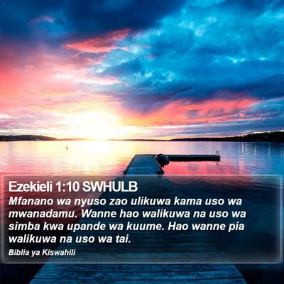 Ezekieli 1:10 SWHULB Bible Verse Image