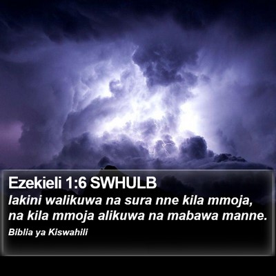 Ezekieli 1:6 SWHULB Bible Verse Image