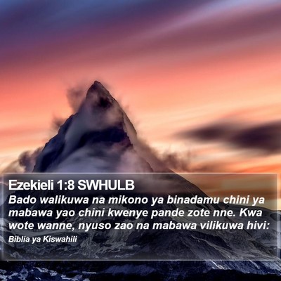 Ezekieli 1:8 SWHULB Bible Verse Image