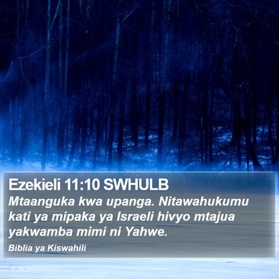Ezekieli 11:10 SWHULB Bible Verse Image