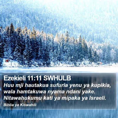 Ezekieli 11:11 SWHULB Bible Verse Image