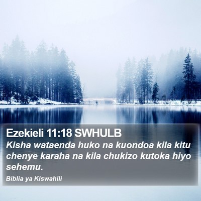 Ezekieli 11:18 SWHULB Bible Verse Image