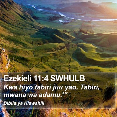 Ezekieli 11:4 SWHULB Bible Verse Image