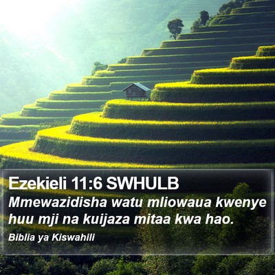 Ezekieli 11:6 SWHULB Bible Verse Image