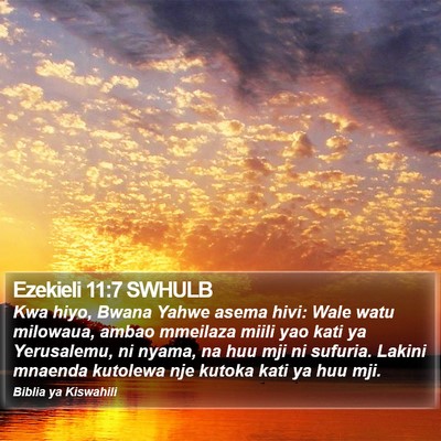 Ezekieli 11:7 SWHULB Bible Verse Image