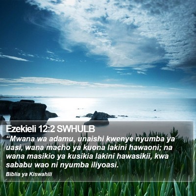 Ezekieli 12:2 SWHULB Bible Verse Image