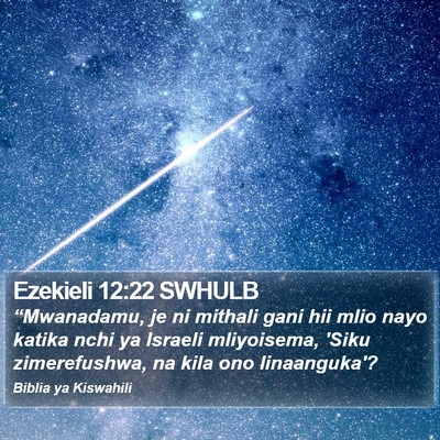 Ezekieli 12:22 SWHULB Bible Verse Image