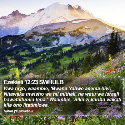 Ezekieli 12:23 SWHULB Bible Verse Image