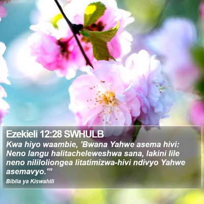 Ezekieli 12:28 SWHULB Bible Verse Image