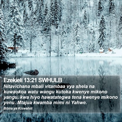 Ezekieli 13:21 SWHULB Bible Verse Image