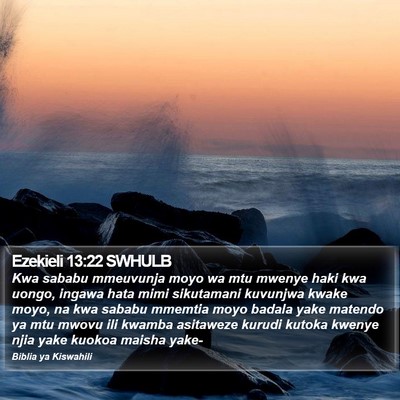 Ezekieli 13:22 SWHULB Bible Verse Image