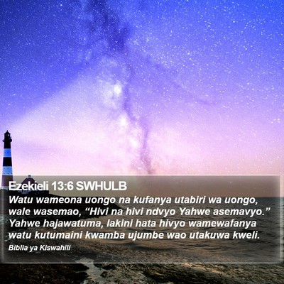 Ezekieli 13:6 SWHULB Bible Verse Image