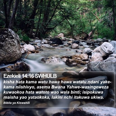 Ezekieli 14:16 SWHULB Bible Verse Image