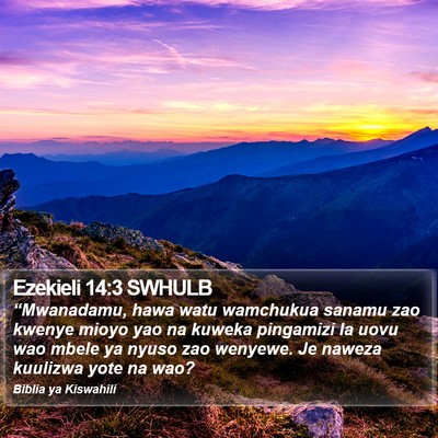 Ezekieli 14:3 SWHULB Bible Verse Image