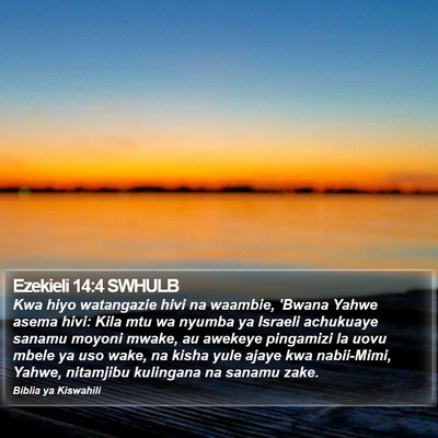 Ezekieli 14:4 SWHULB Bible Verse Image