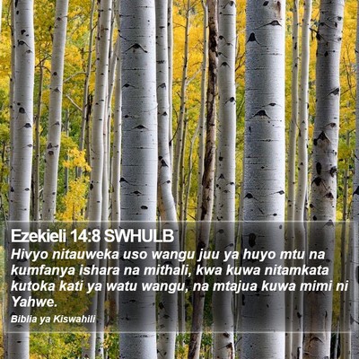 Ezekieli 14:8 SWHULB Bible Verse Image