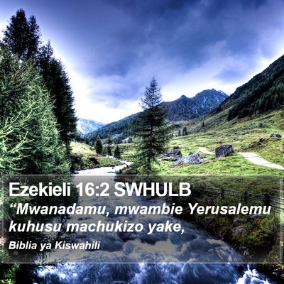 Ezekieli 16:2 SWHULB Bible Verse Image