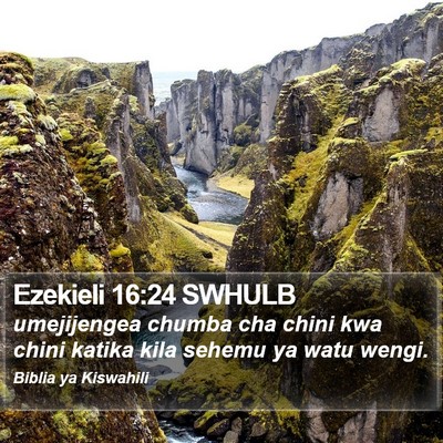 Ezekieli 16:24 SWHULB Bible Verse Image