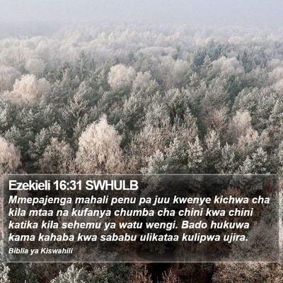 Ezekieli 16:31 SWHULB Bible Verse Image