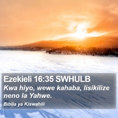 Ezekieli 16:35 SWHULB Bible Verse Image