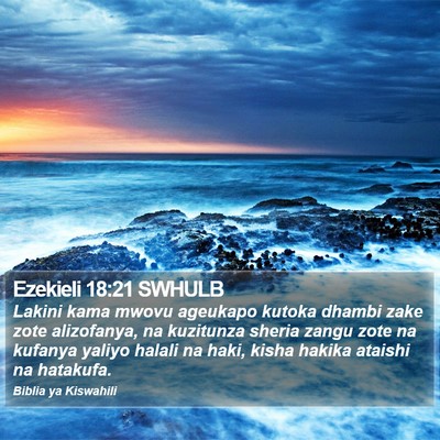 Ezekieli 18:21 SWHULB Bible Verse Image