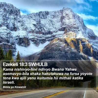 Ezekieli 18:3 SWHULB Bible Verse Image