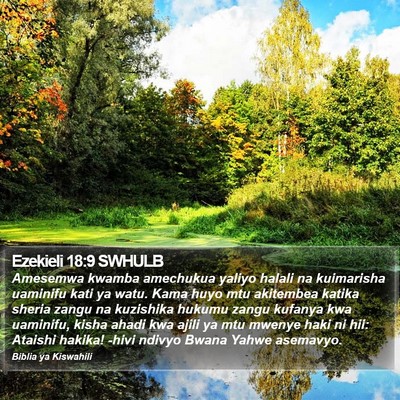Ezekieli 18:9 SWHULB Bible Verse Image