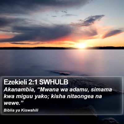 Ezekieli 2:1 SWHULB Bible Verse Image