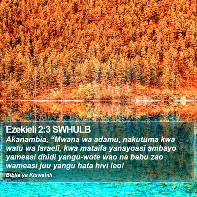Ezekieli 2:3 SWHULB Bible Verse Image
