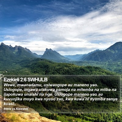 Ezekieli 2:6 SWHULB Bible Verse Image