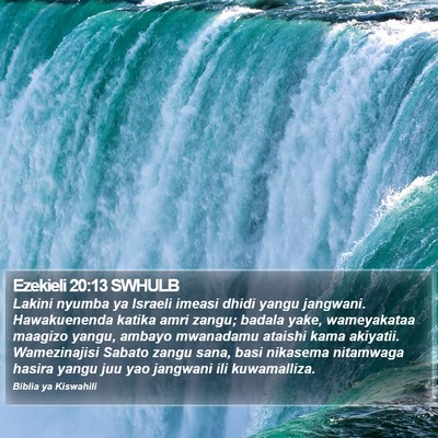Ezekieli 20:13 SWHULB Bible Verse Image