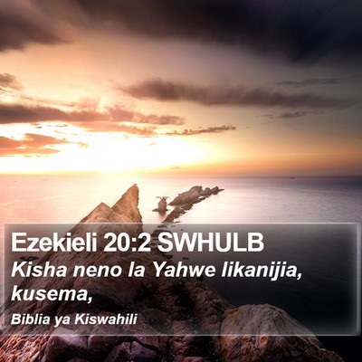 Ezekieli 20:2 SWHULB Bible Verse Image