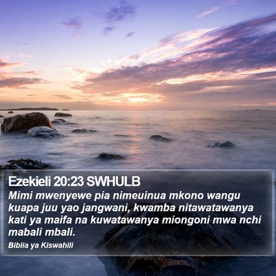 Ezekieli 20:23 SWHULB Bible Verse Image